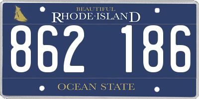 RI license plate 862186