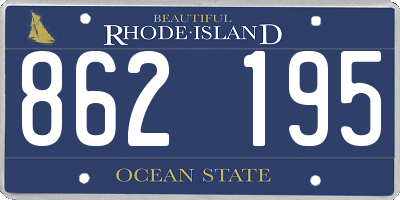 RI license plate 862195