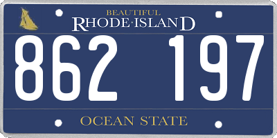 RI license plate 862197