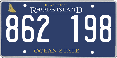 RI license plate 862198