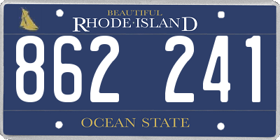 RI license plate 862241