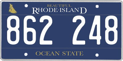 RI license plate 862248