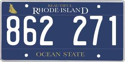 RI license plate 862271
