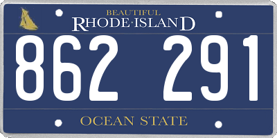 RI license plate 862291