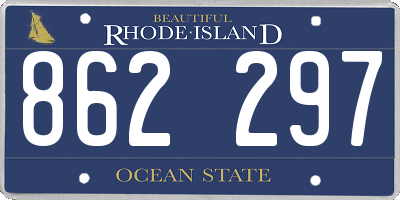 RI license plate 862297