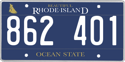 RI license plate 862401