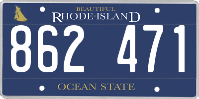 RI license plate 862471