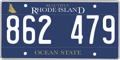 RI license plate 862479