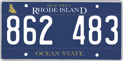 RI license plate 862483