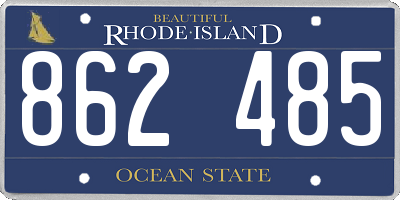 RI license plate 862485