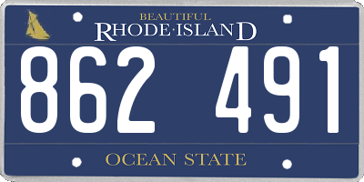 RI license plate 862491