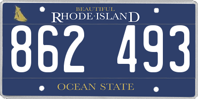 RI license plate 862493