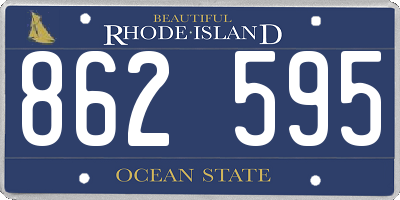 RI license plate 862595