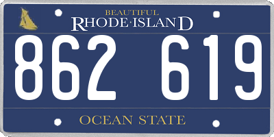 RI license plate 862619