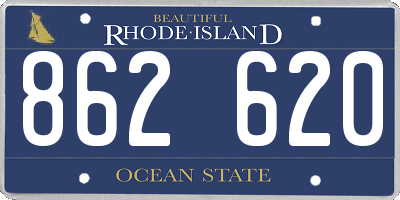 RI license plate 862620