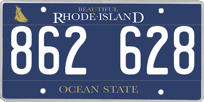 RI license plate 862628
