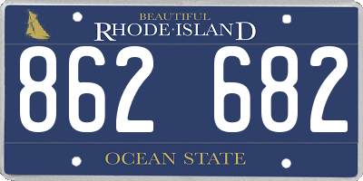 RI license plate 862682