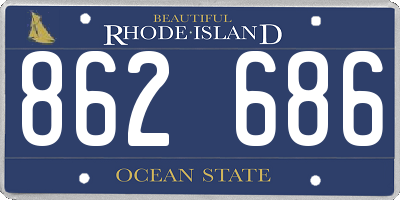 RI license plate 862686