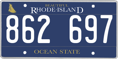 RI license plate 862697