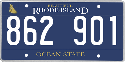 RI license plate 862901