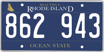 RI license plate 862943