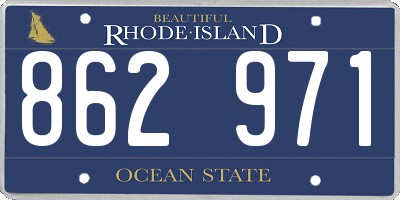 RI license plate 862971