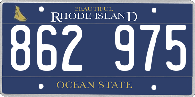 RI license plate 862975
