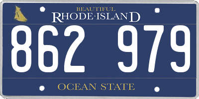 RI license plate 862979