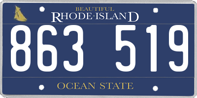 RI license plate 863519