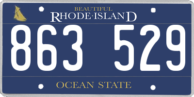 RI license plate 863529