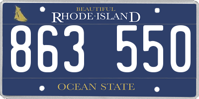 RI license plate 863550