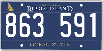RI license plate 863591