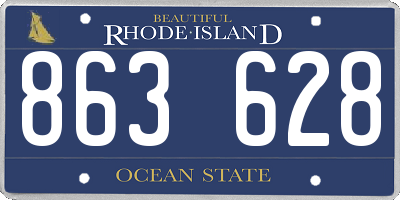 RI license plate 863628