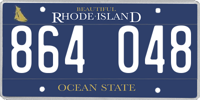 RI license plate 864048