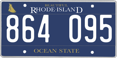 RI license plate 864095