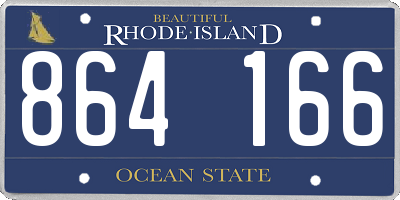 RI license plate 864166