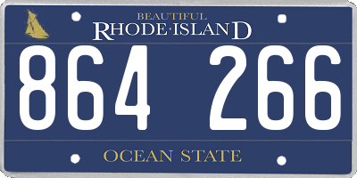 RI license plate 864266