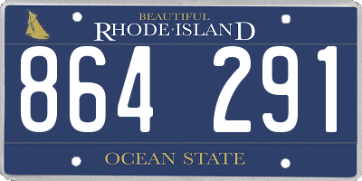 RI license plate 864291