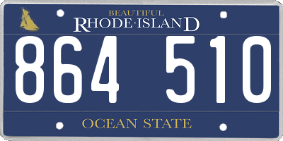 RI license plate 864510