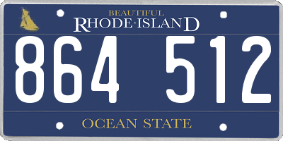 RI license plate 864512