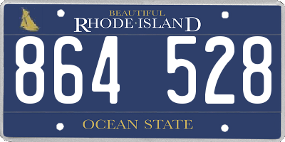 RI license plate 864528
