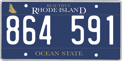RI license plate 864591