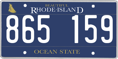 RI license plate 865159