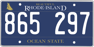 RI license plate 865297