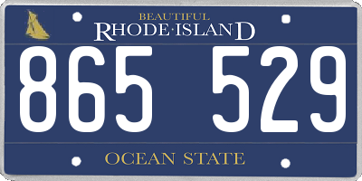 RI license plate 865529