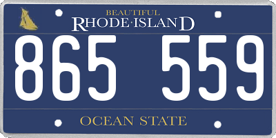 RI license plate 865559