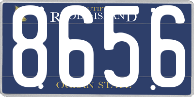 RI license plate 8656