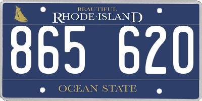 RI license plate 865620