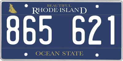 RI license plate 865621
