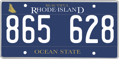 RI license plate 865628